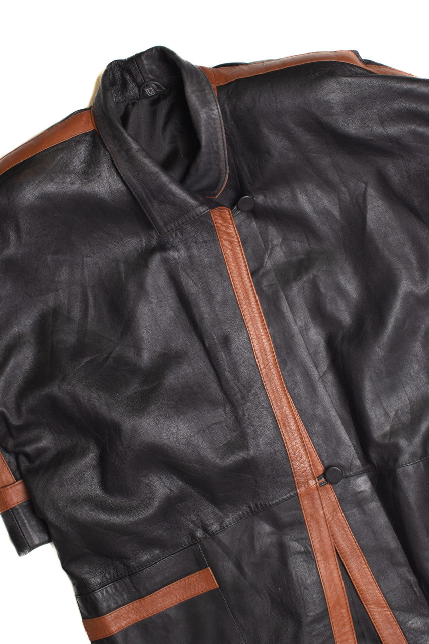 Long Black Leather Jacket