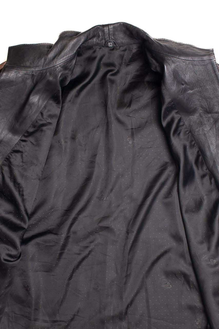 Long Black Leather Jacket