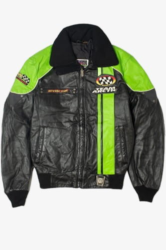 Vintage Team Arctic Cat Leather Jacket With Thinsulate Lining