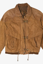Vintage Forenza Fireman Clasp Leather Bomber Jacket (1980s)