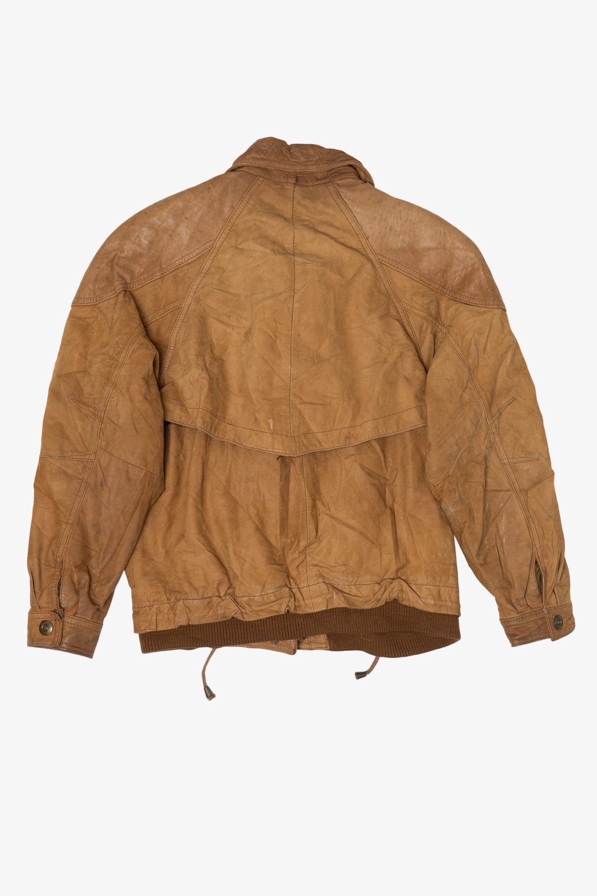 Vintage Forenza Fireman Clasp Leather Bomber Jacket (1980s)