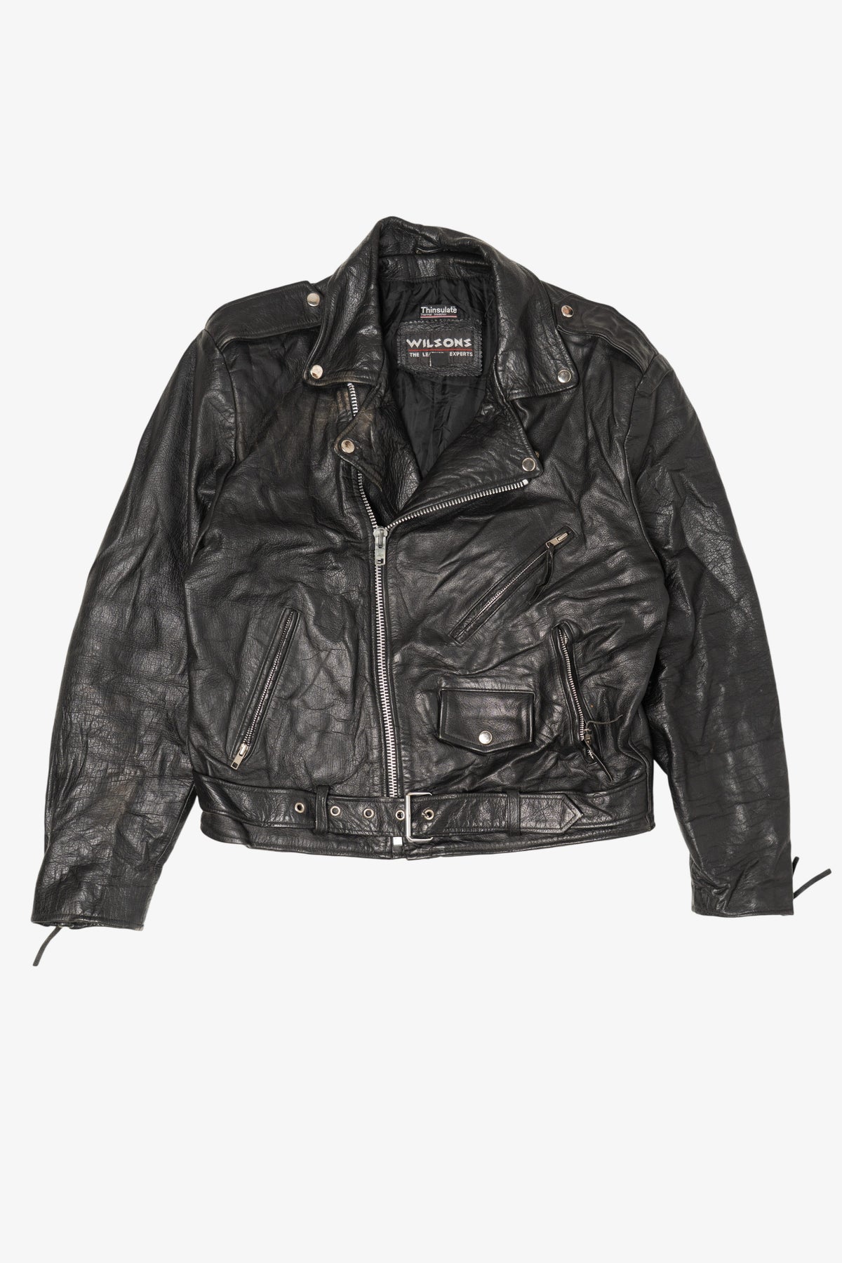 Vintage Wilson Leather Motorcycle Jacket (1990s)