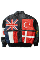 Vintage National Flags Leather Jacket (1990s)