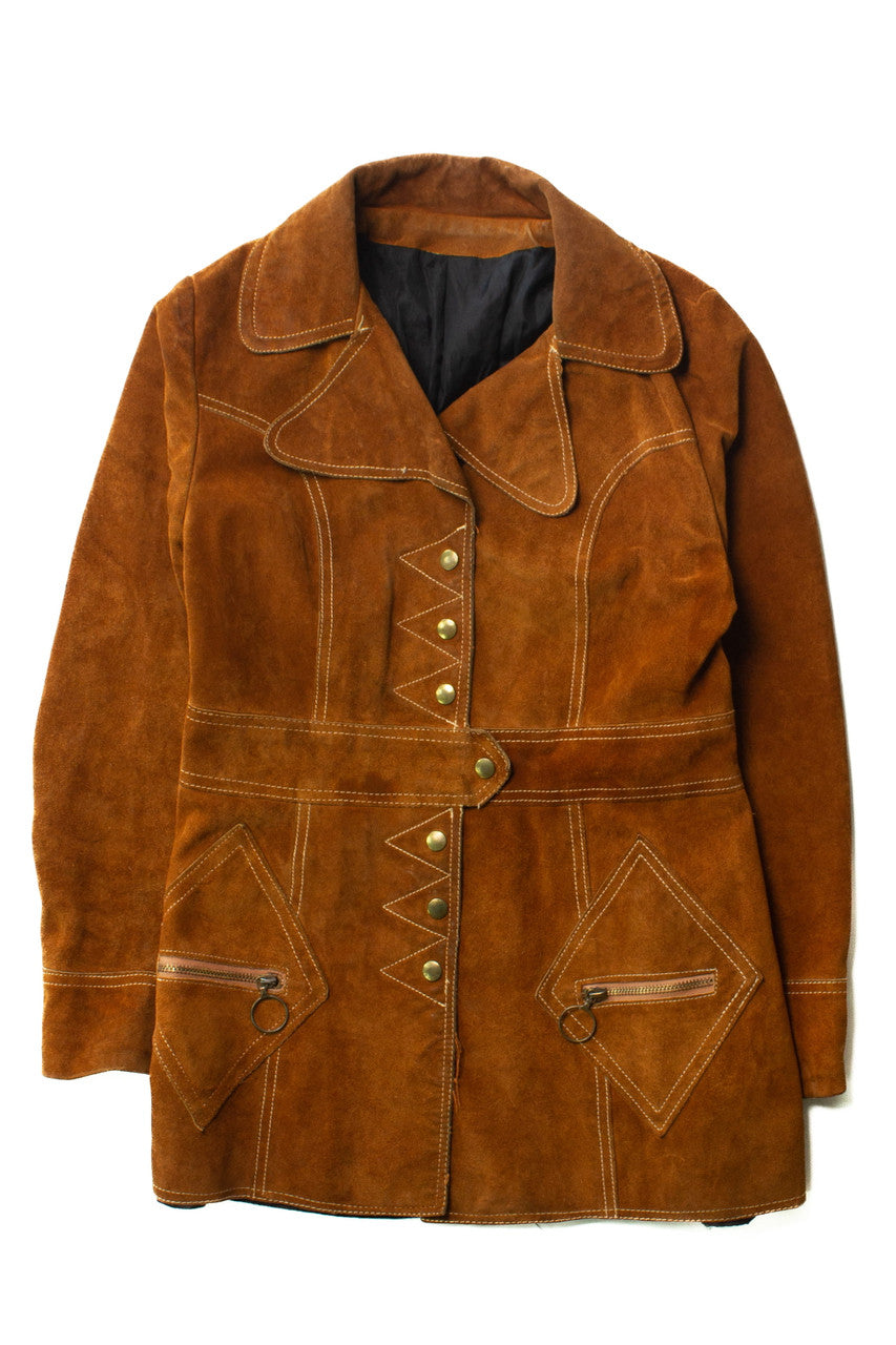 Vintage Leathercraft Snap Suede Jacket (1970s)