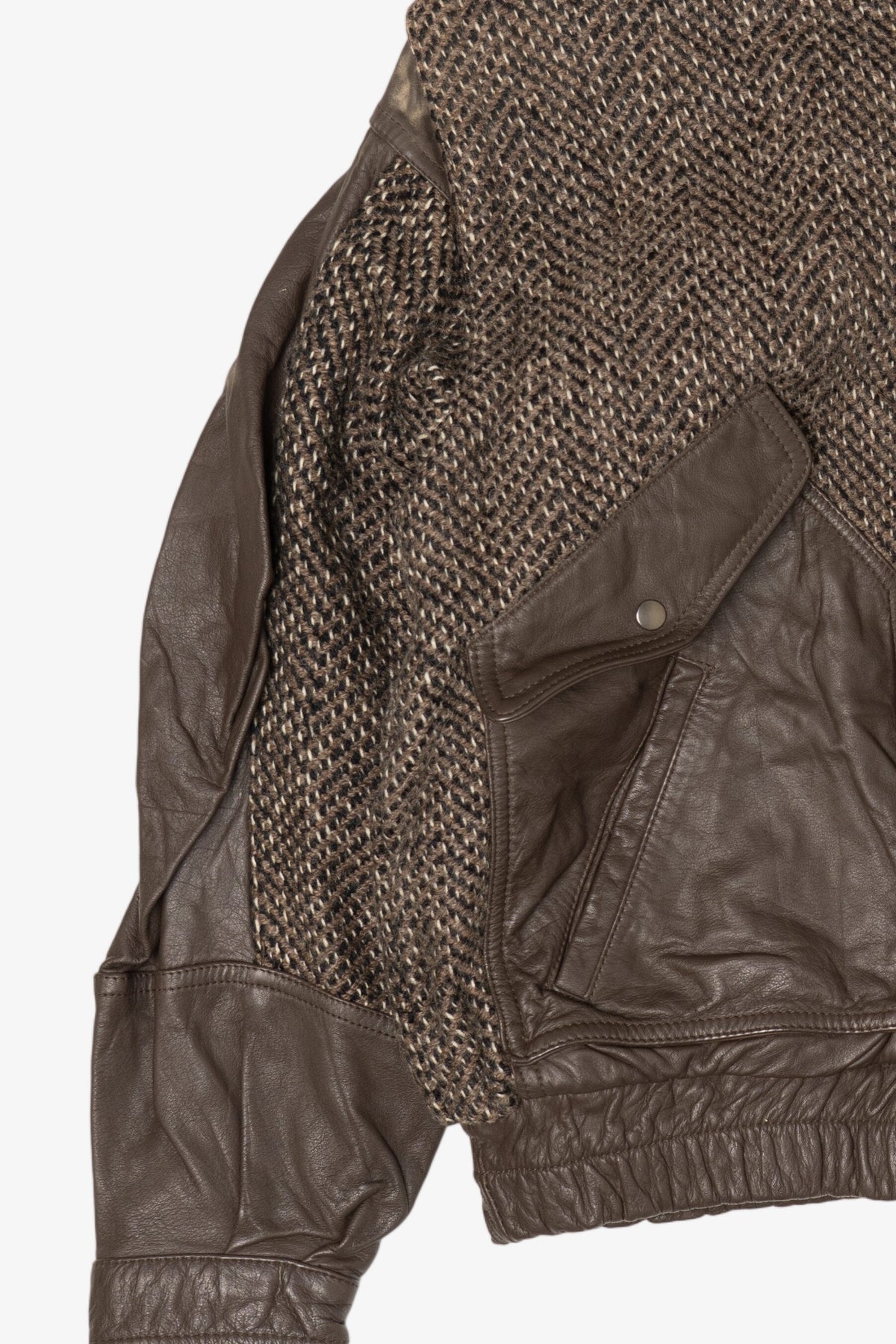 Vintage U2 Wear Me Out Leather Bomber Jacket (1990s)