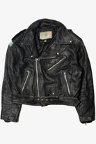 Vintage Vera Pelle Audi Patch Italian Leather Jacket