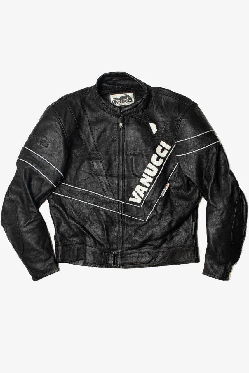 Vanucci EN 1621-1 Motorcycle Racing Armored Leather Jacket