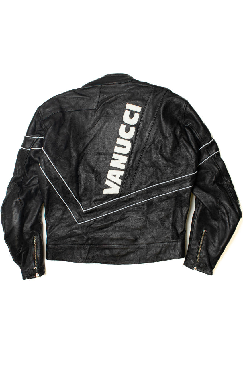 Vanucci EN 1621-1 Motorcycle Racing Armored Leather Jacket