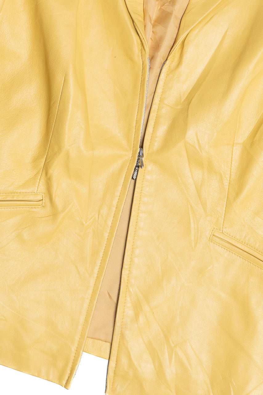 Vintage Ann Taylor Double Zip Leather Jacket