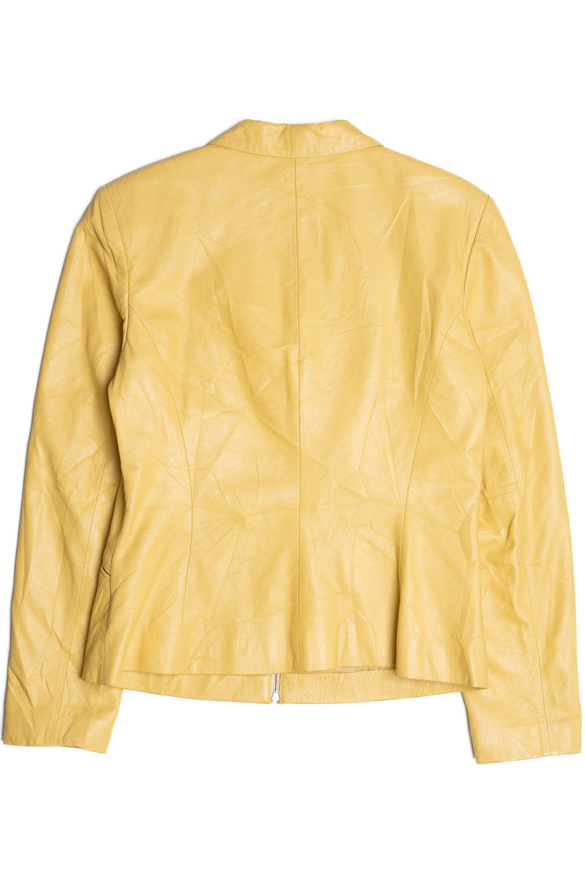 Vintage Ann Taylor Double Zip Leather Jacket