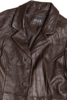 Vintage Adler Collection Dark Brown Lamb Skin Leather Jacket