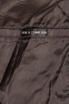 Vintage Adler Collection Dark Brown Lamb Skin Leather Jacket