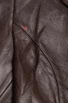 Vintage Adler Collection Dark Brown Lamb Skin Leather Jacket