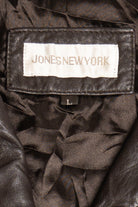 Vintage Dark Brown Jones New York Leather Jacket