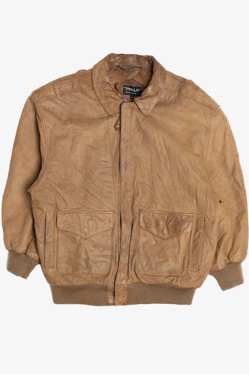 Vintage Pelle Leather Bomber Jacket