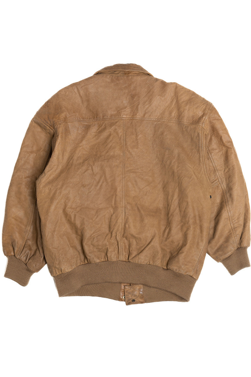 Vintage Pelle Leather Bomber Jacket