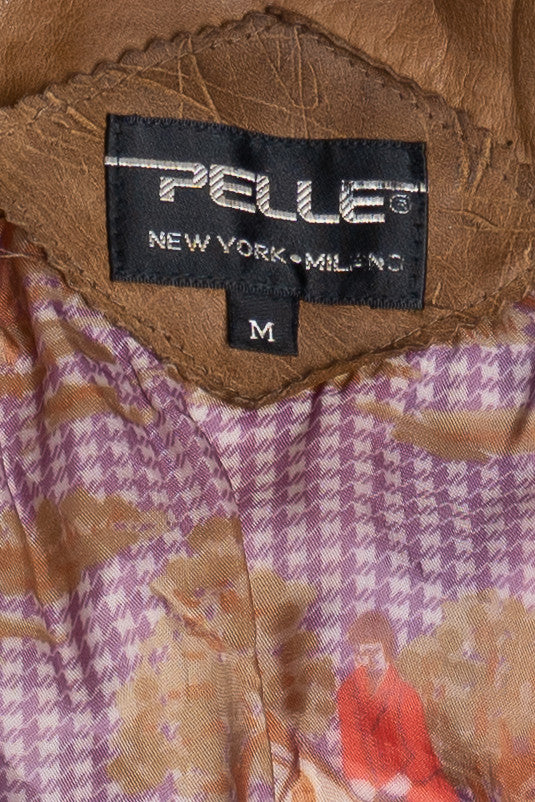 Vintage Pelle Leather Bomber Jacket