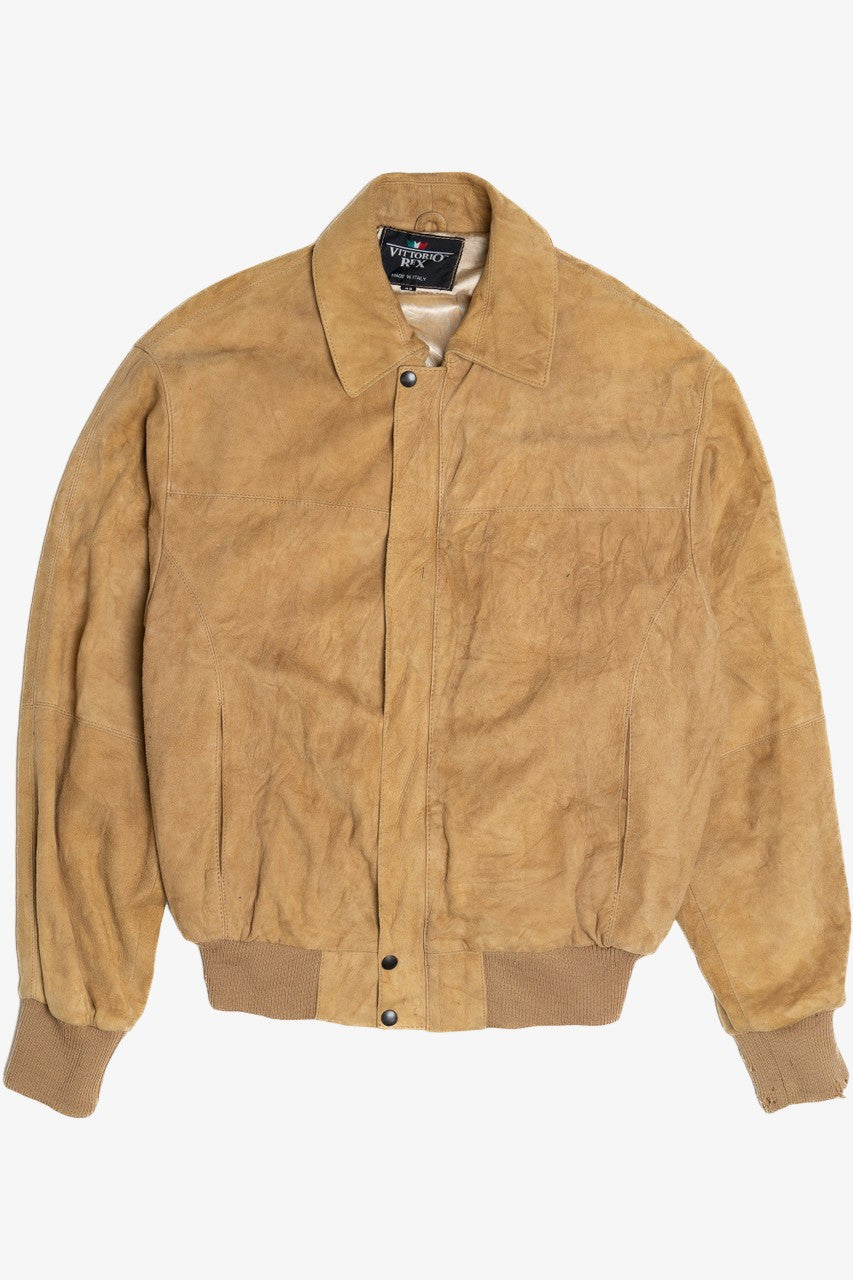 Vintage Distressed Vittorio Rex Leather Suede Jacket