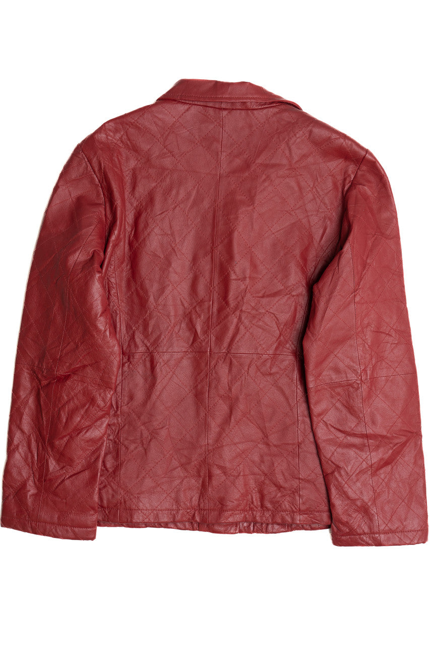 Vintage Dialogue Quilted Leather Jacket