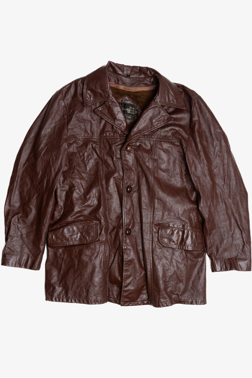 Vintage Sears Leather Shop Leather Jacket With Liner – Ragstock