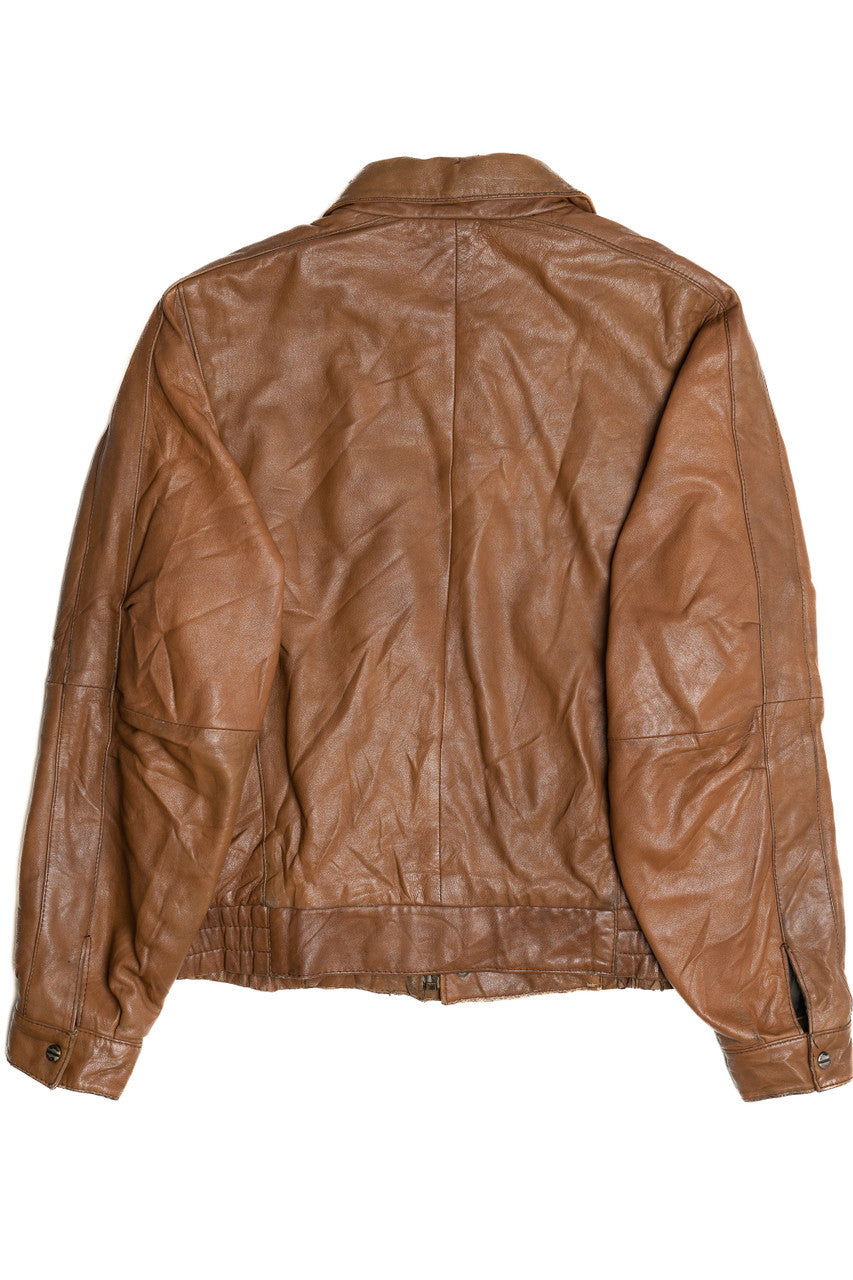 Vintage Mirage Leather Bomber Jacket
