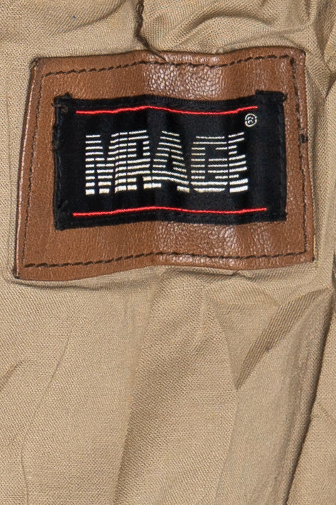 Vintage Mirage Leather Bomber Jacket