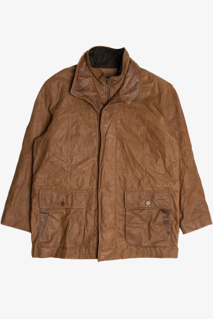 Vintage Turnbury Heavyweight Leather Winter Jacket