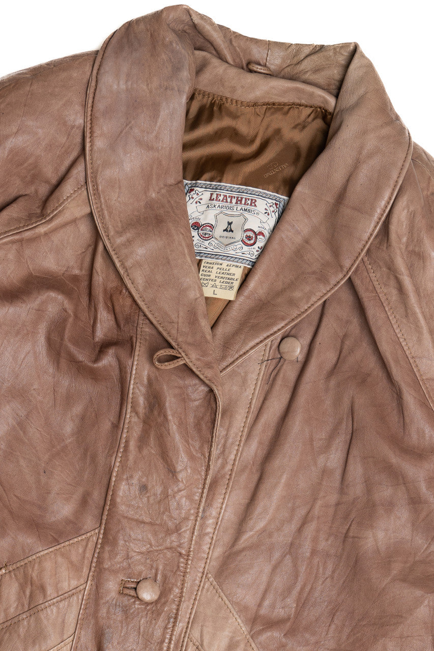 Vintage Askaridis Lambis Leather Jacket