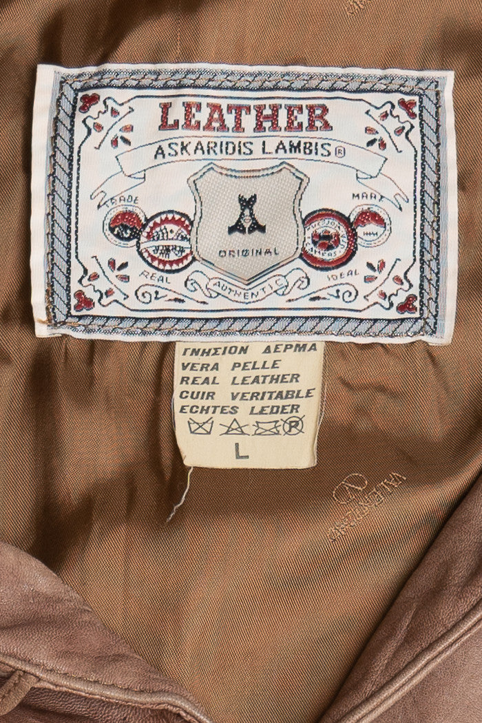 Vintage Askaridis Lambis Leather Jacket