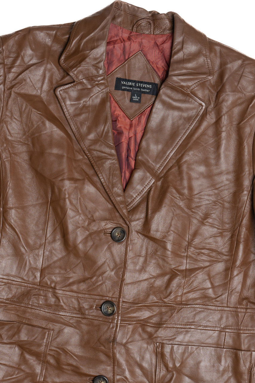 Vintage Valerie Stevens Genuine Lamb Leather Jacket