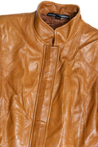 Linda Allard Ellen Tracy Hidden Zipper Leather Jacket