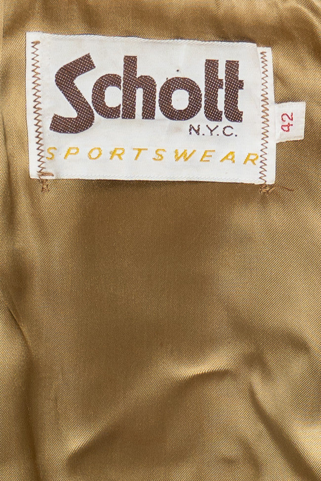 Vintage Schott Leather Jacket With Fringe