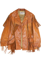 Vintage Schott Leather Jacket With Fringe