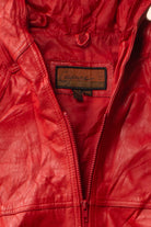 Vintage Hooded Cayenne Leather Coat (1990s)