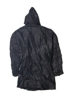 Vintage Comint Hooded Leather Jacket
