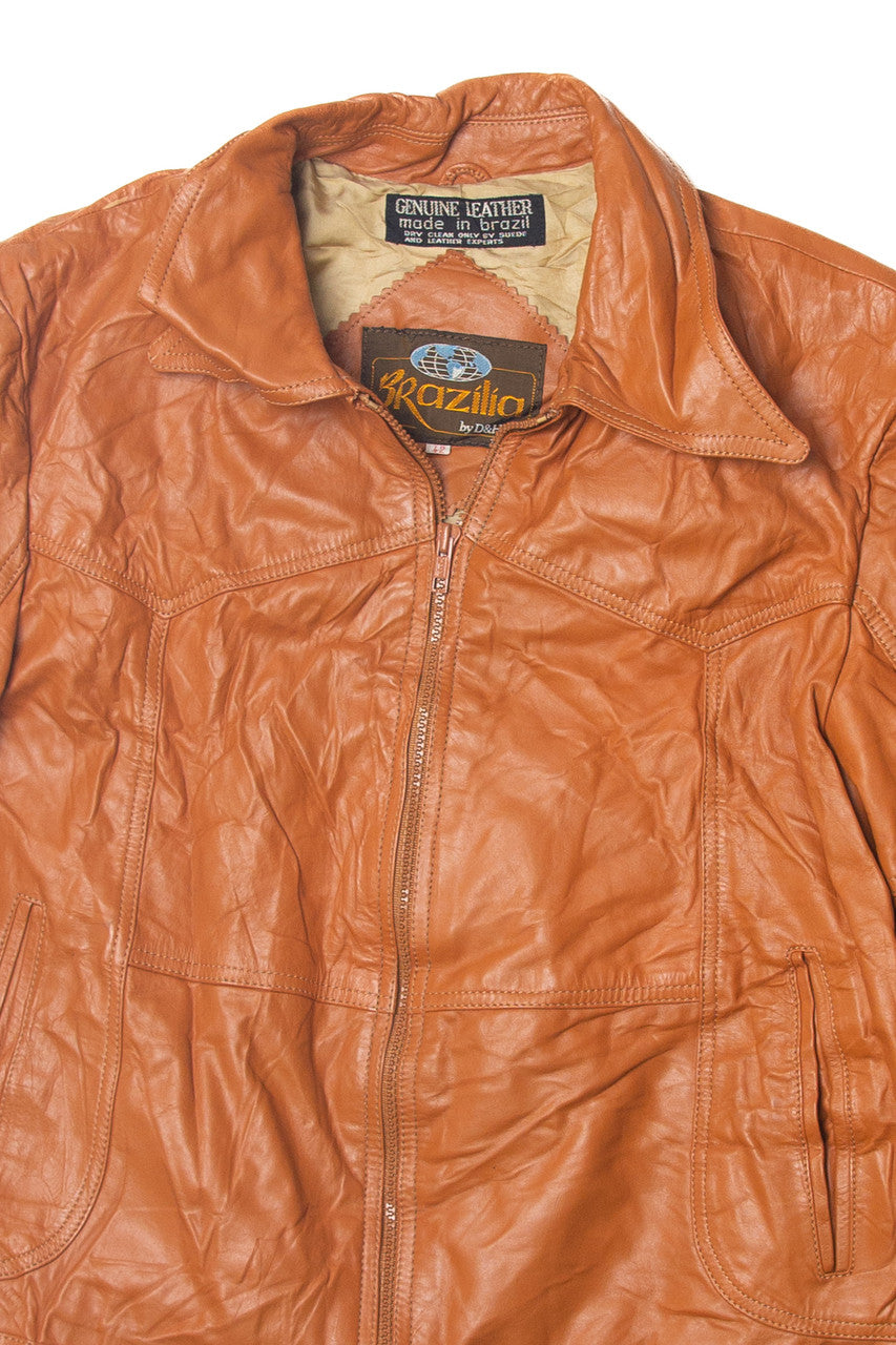 Vintage  Brazilia Leather Jacket