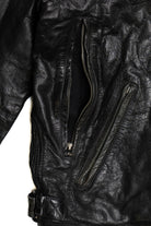 Vintage Wilsons Leather Cafe Racer Lined Leather Jacket (1990s)