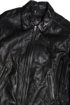 Vintage Wilsons Leather Cafe Racer Lined Leather Jacket (1990s) 374