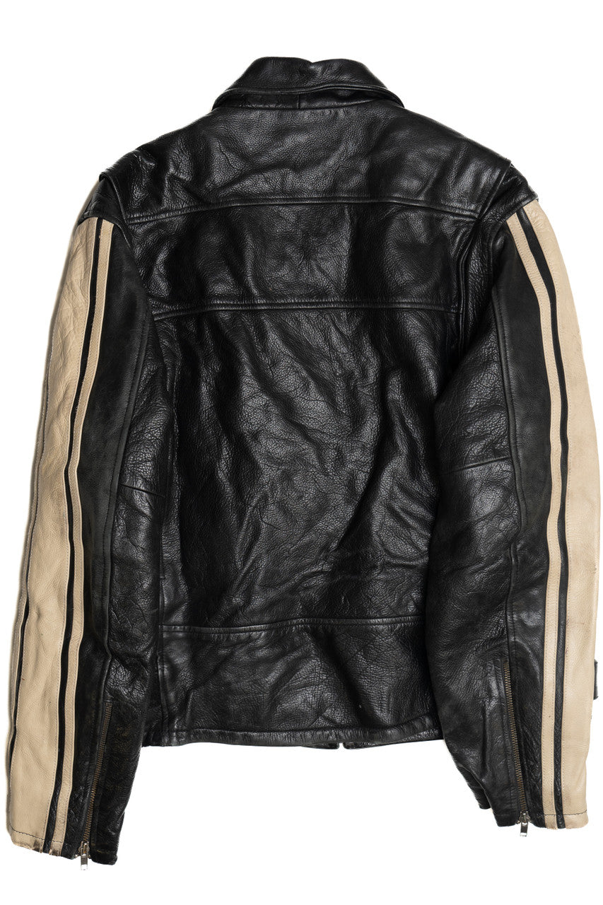 Vintage Wilsons Leather Cafe Racer Lined Leather Jacket (1990s) 374