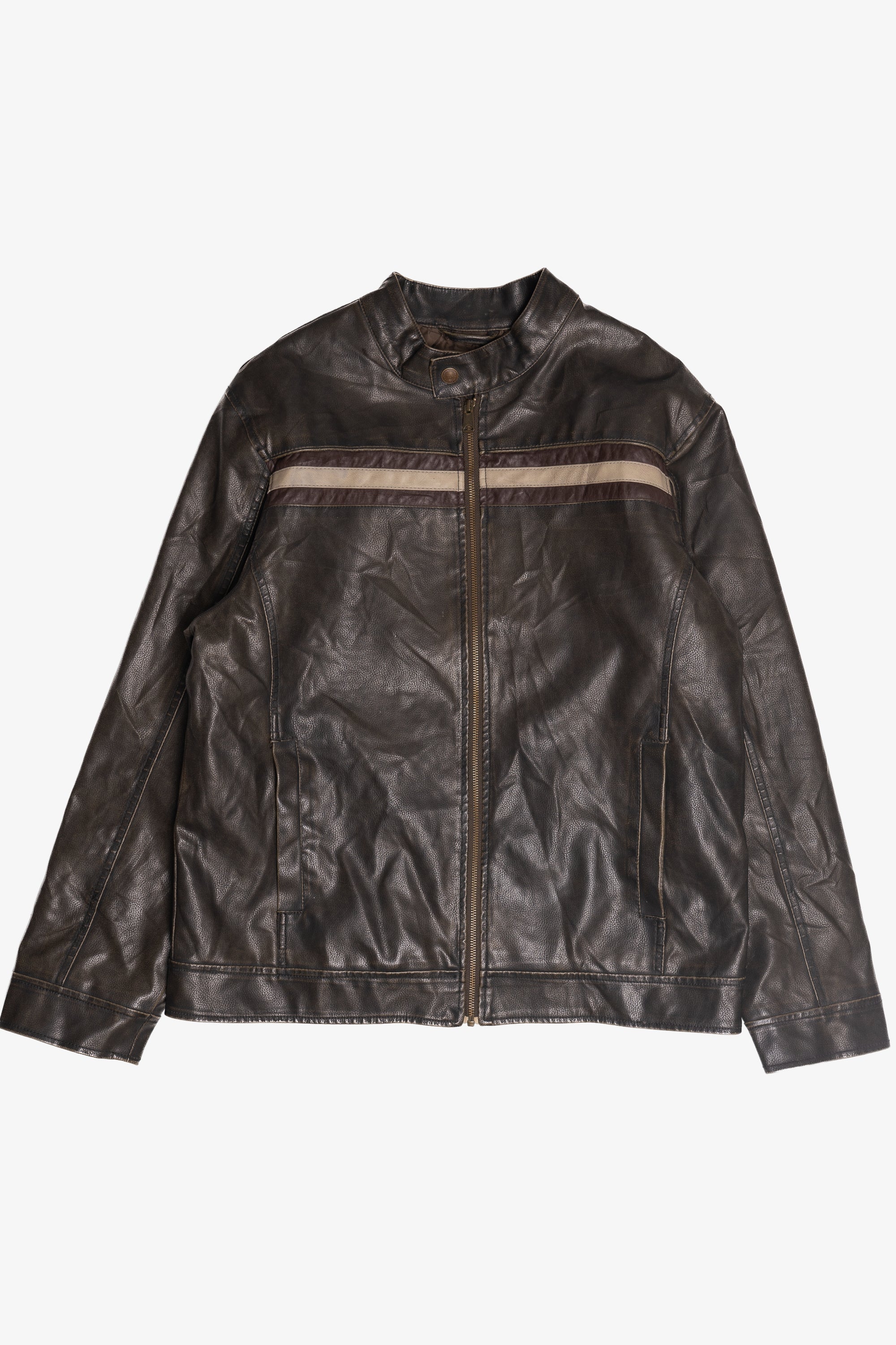 Vintage Arizona Cafe Racer Leather Jacket (1990s) – Ragstock