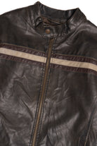 Vintage Arizona Cafe Racer Leather Jacket (1990s)