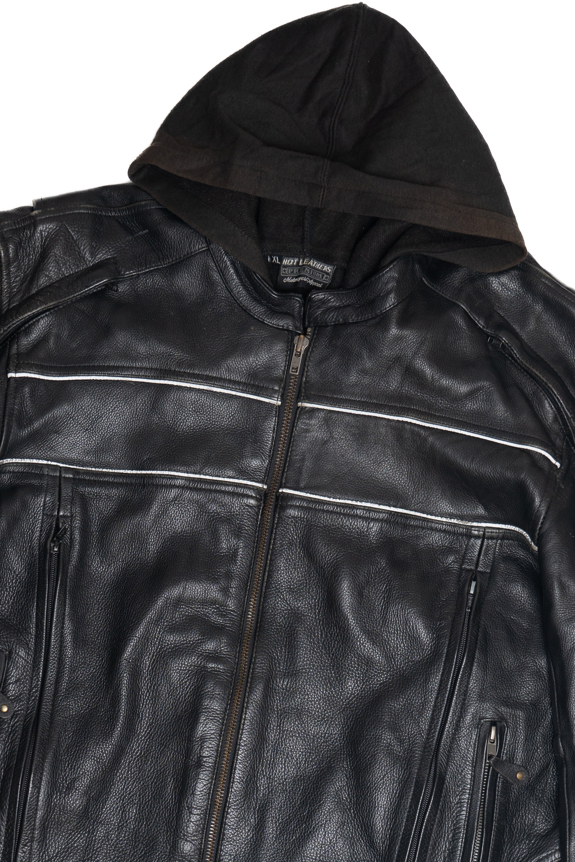 Vintage Hot Leathers Premium Cafe Racer Leather Jacket (2000s)