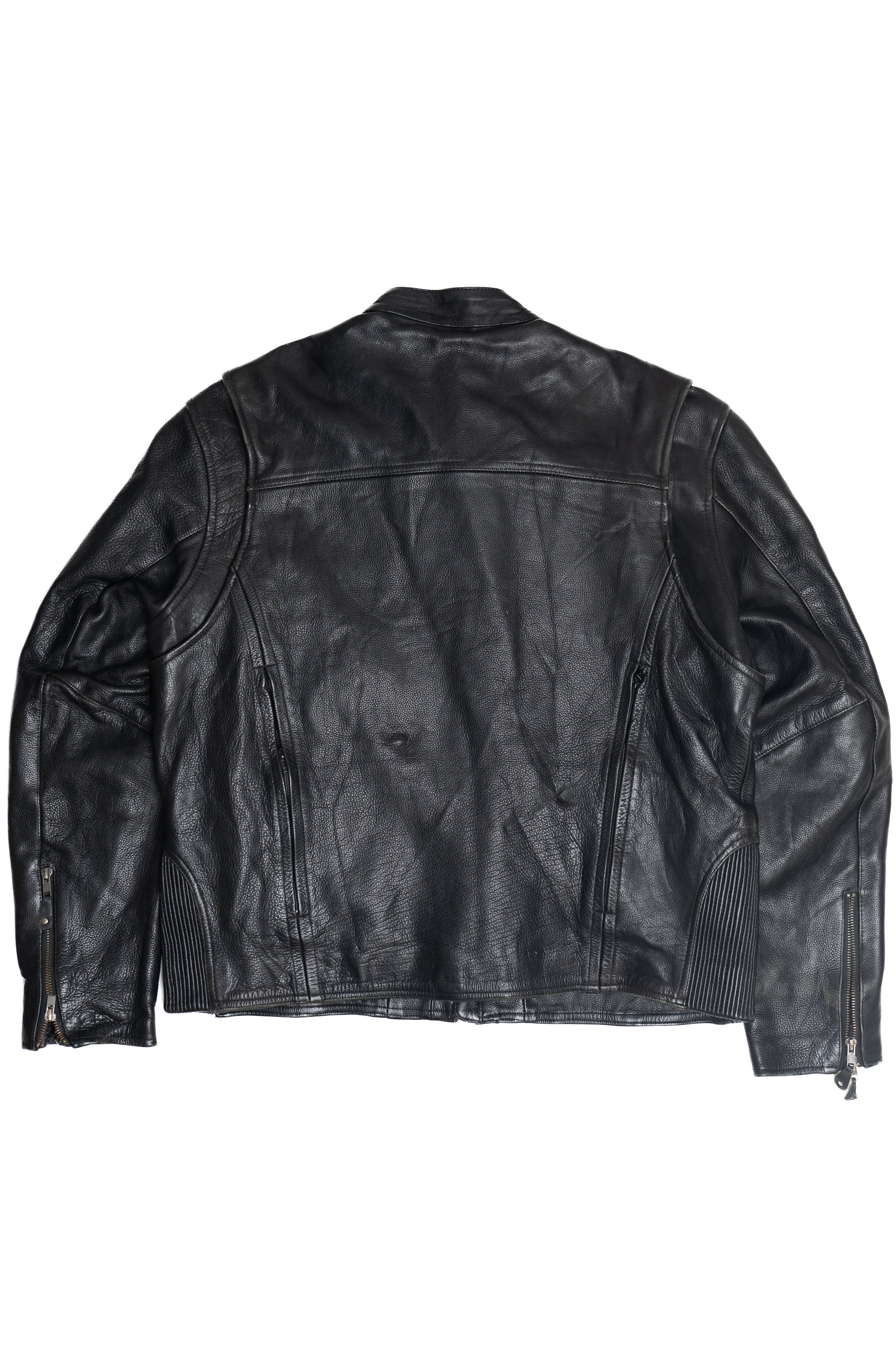 Vintage Hot Leathers Premium Cafe Racer Leather Jacket (2000s)