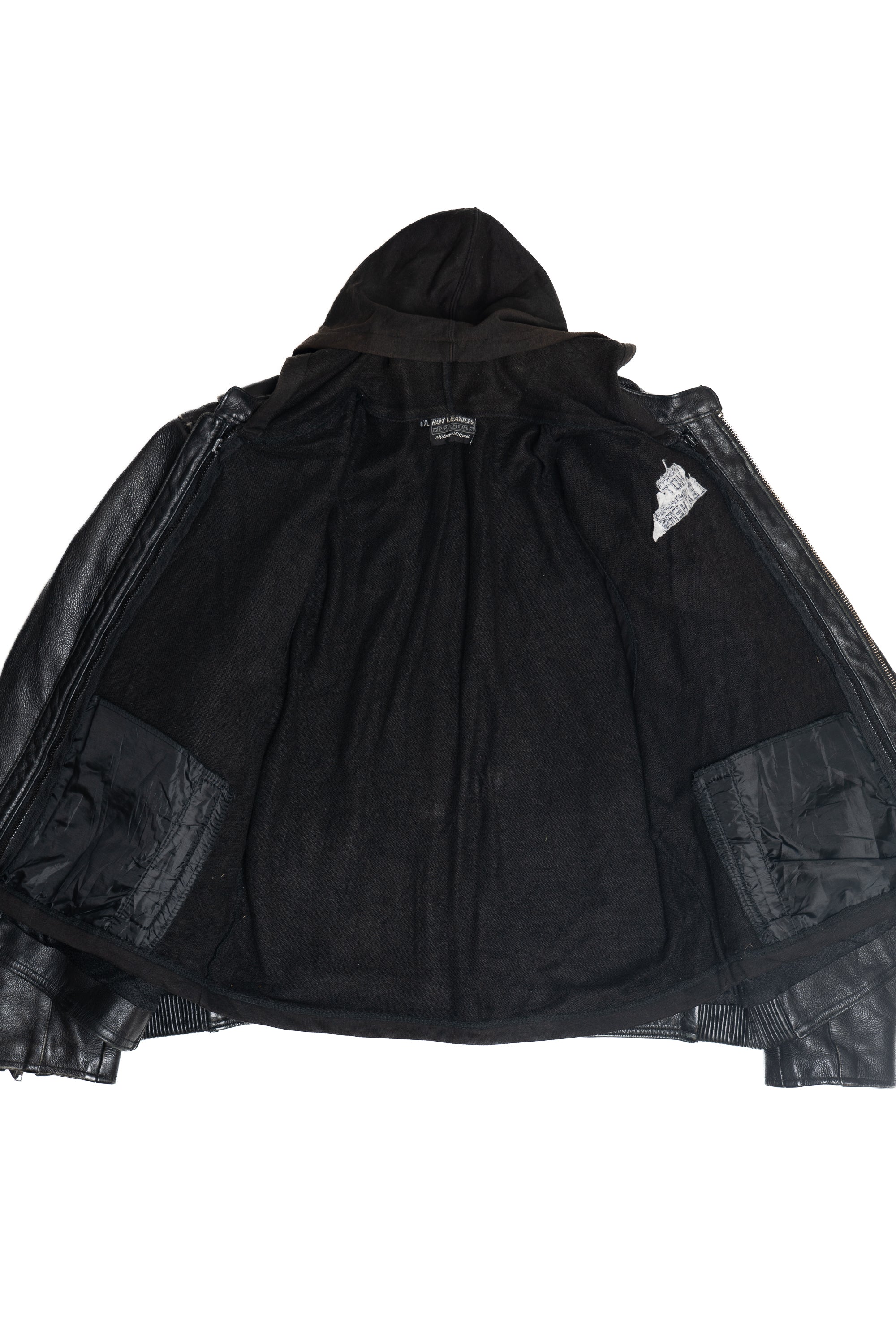 Vintage Hot Leathers Premium Cafe Racer Leather Jacket (2000s)