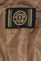 Vintage Distressed Gold's Gym Embroidered Leather Jacket With Car & Travel Patches (1990s)