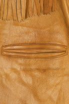 Vintage Distressed Jansha Tanning Co. Fringe Leather Jacket (1970s)