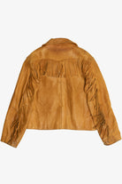 Vintage Distressed Jansha Tanning Co. Fringe Leather Jacket (1970s)