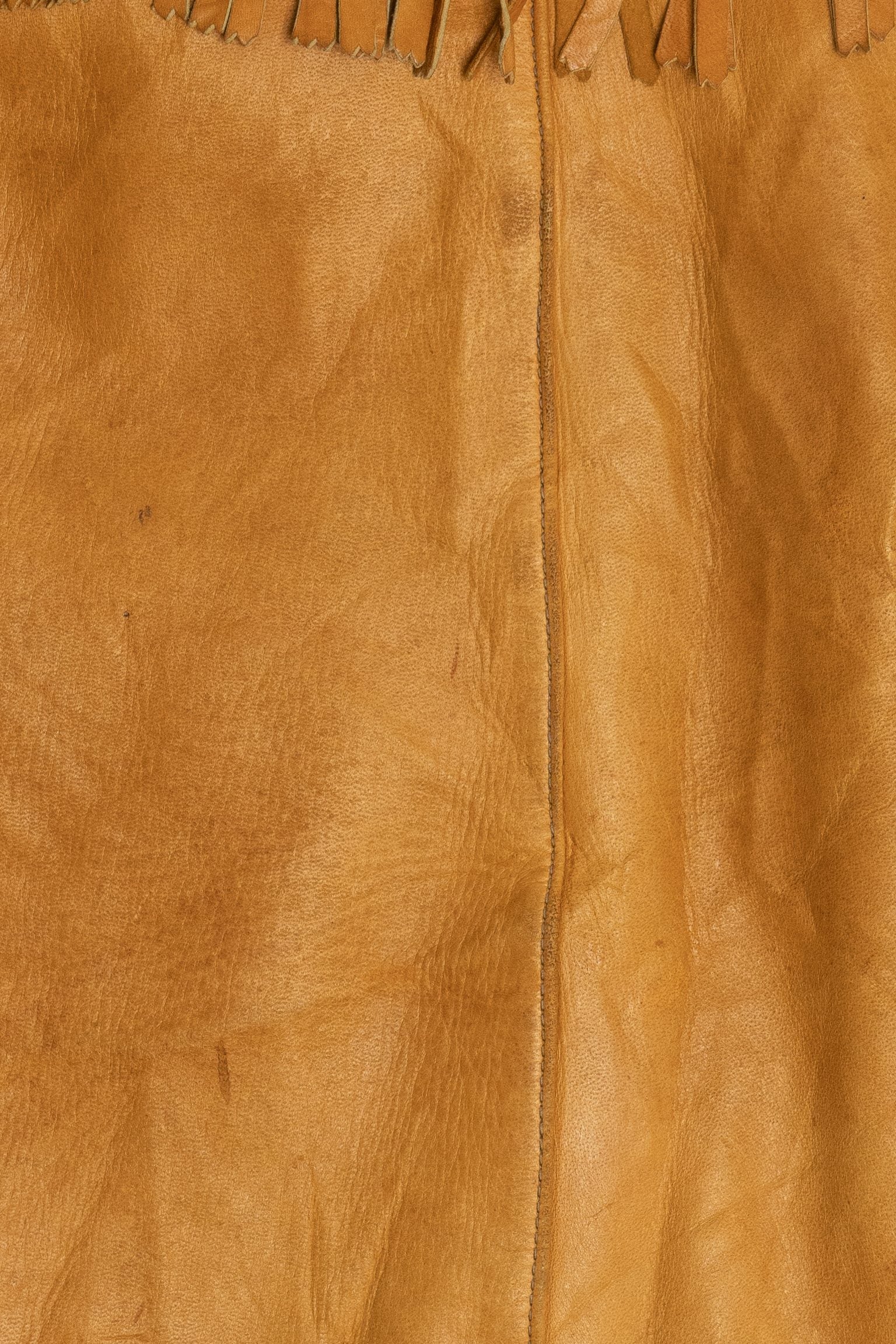 Vintage Distressed Jansha Tanning Co. Fringe Leather Jacket (1970s)