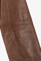 Vintage Char Hand Painted Whipstitch Leather Blazer Jacket (1970s)