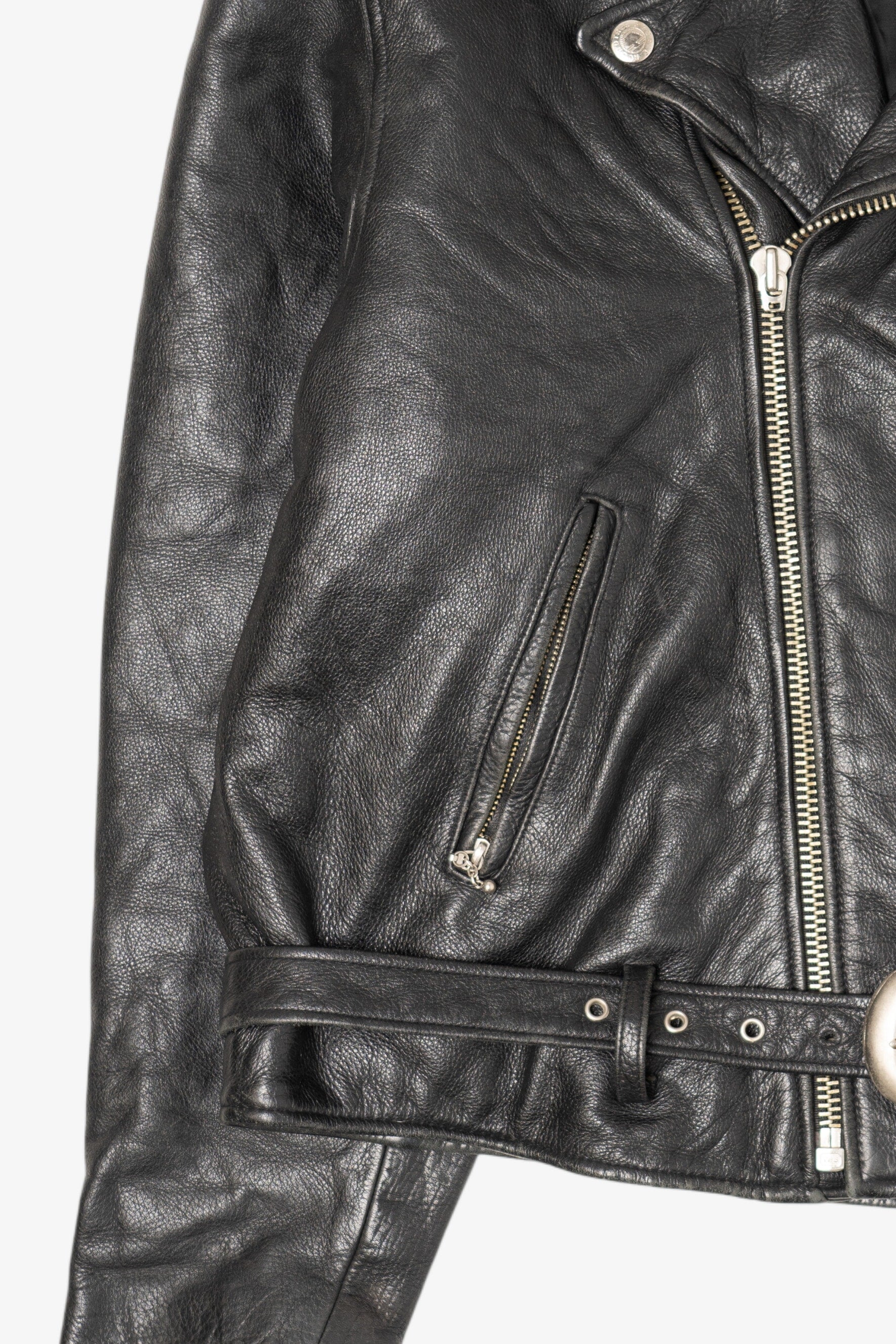 Vintage Black Leather Jacket (1990s)